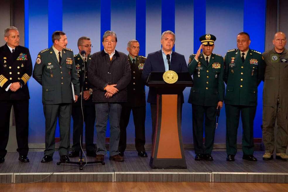 El pasado 27 de diciembre, el presidente Iván Duque anunció los cambios de la cúpula del Ejército. / Presidencia