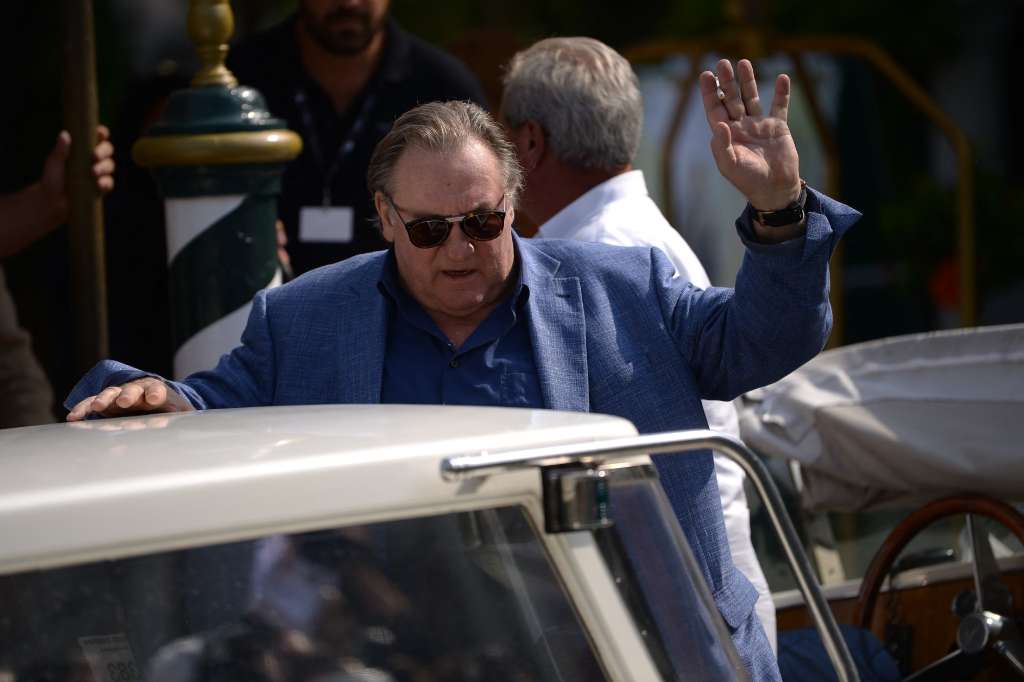 (FILES) French actor Gerard Depardieu leaves the Excelsior Hotel during the 74th Venice Film Festival on September 6, 2017 at Venice Lido.