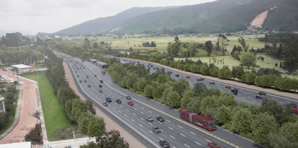Así va a ser la ampliación de la autopista norte.