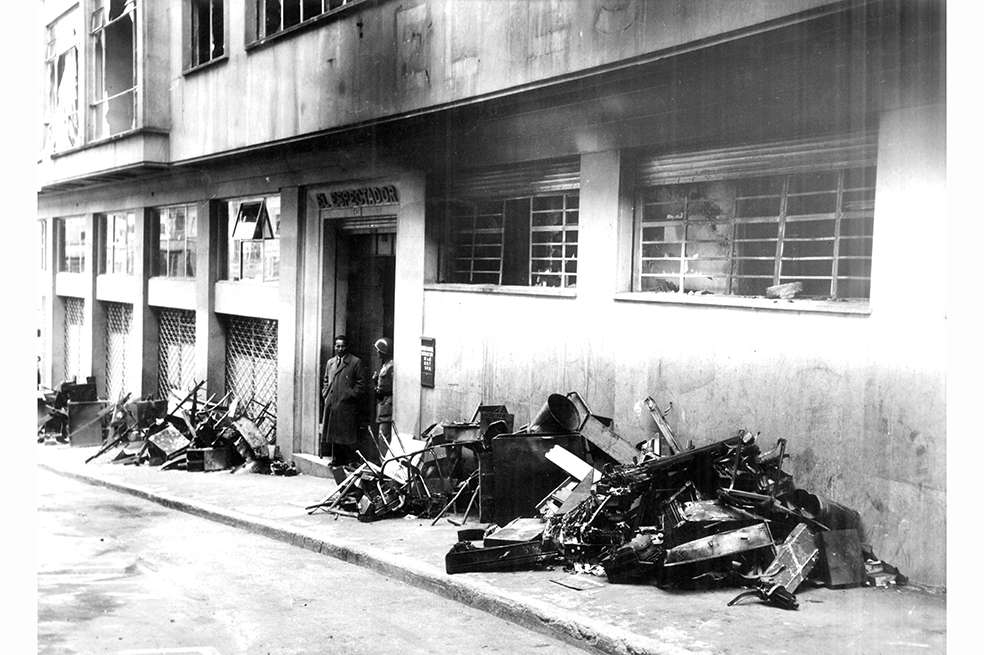 El incendio quemó todo el archivo de El Espectador.