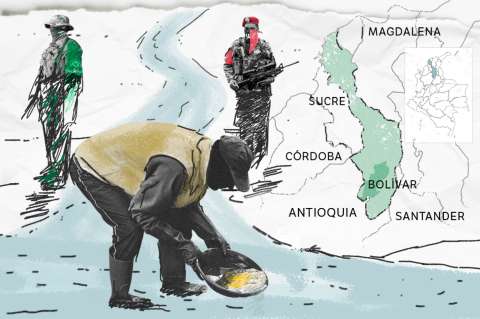 Así se vive la guerra por el oro entre el Clan del Golfo y ELN en sur de Bolívar