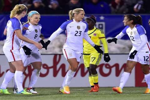 Estados Unidos goleó 7-0 a la selección Colombia femenina