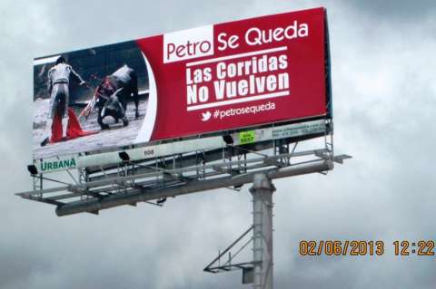 ONG española defensora de los animales financió valla a favor de Petro
