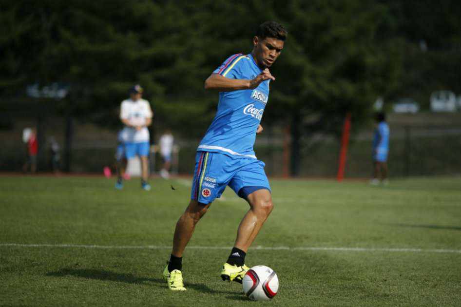 Teófilo Gutiérrez en la práctica de la Selección Colombia / EFE