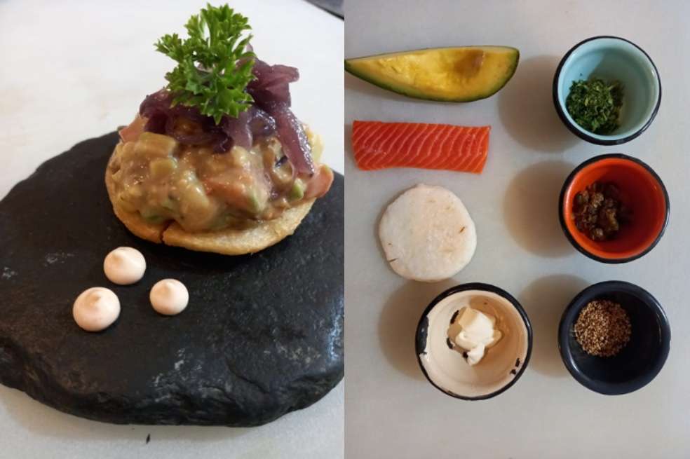 Tartar de salmón