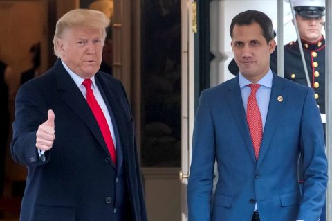 Las imágenes del encuentro entre Donald Trump y Juan Guaidó en La Casa Blanca