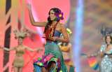 Paulina Vega, Señorita Atlántico, ganadora del Desfile en Traje Artesanal