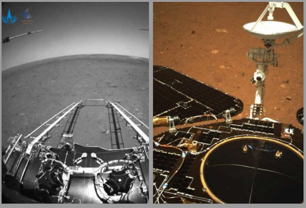 Estas son las primeras imágenes de Marte capturadas por el rover Zhurong.