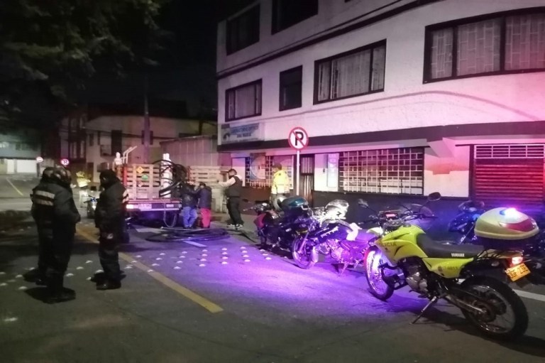 Capturan cuatro personas que intentaron robar un cable de telecomunicaciones en Bogotá