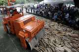 Filipinas destruye cinco toneladas de marfil