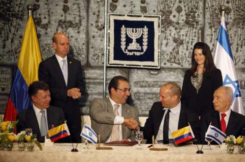 Santos alentó a los empresarios israelíes a invertir en Colombia