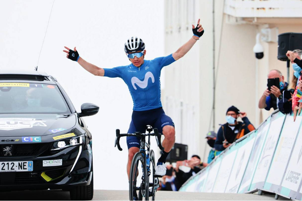 Miguel Ángel López, ciclista colombiano del Movistar Team.