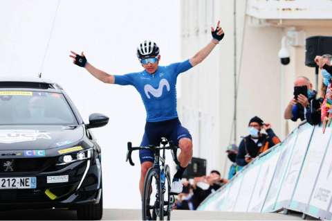 ‘Supermán’ López renovó su contrato con Movistar Team para las próximas temporadas