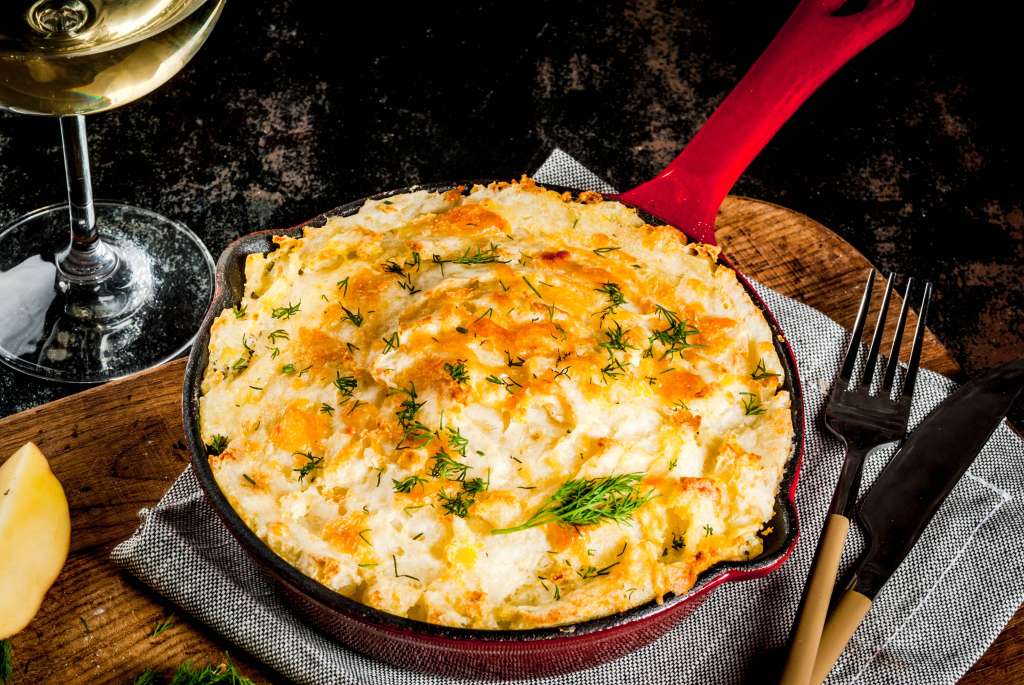 Papa gratinada