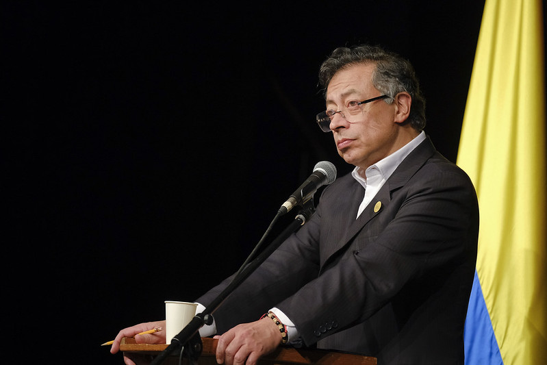 El presidente Gustavo Petro en el Encuentro Social de la Migración de América Latina y el Caribe.