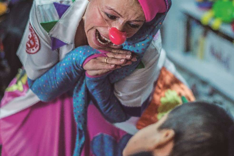 Luz Adriana Neira en su papel de la doctora Glugli. La Fundación Doctora Clown cumplirá 20 años en febrero. / Cortesía