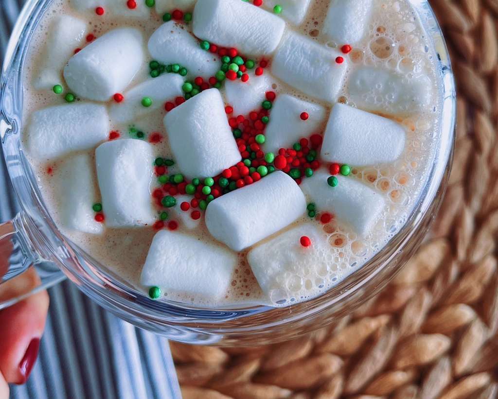Chocolate caliente con masmelos