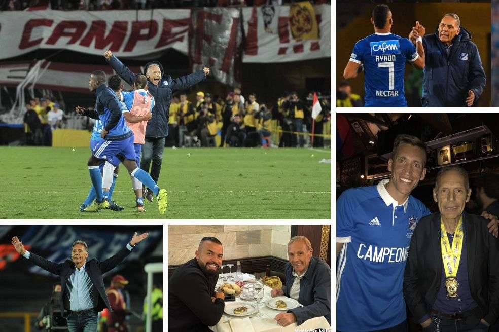 Miguel Ángel Russo ganó dos títulos con Millonarios: una Liga (2017) y una Superliga (2018).