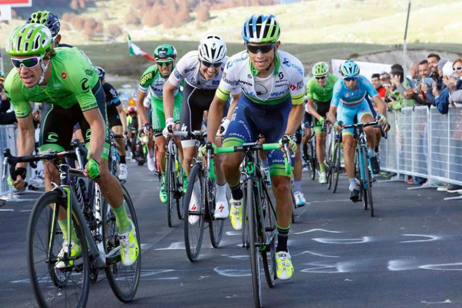 Rigoberto Urán y Esteban Chaves ascienden posiciones en el Giro de Italia. Foto: Cannondale