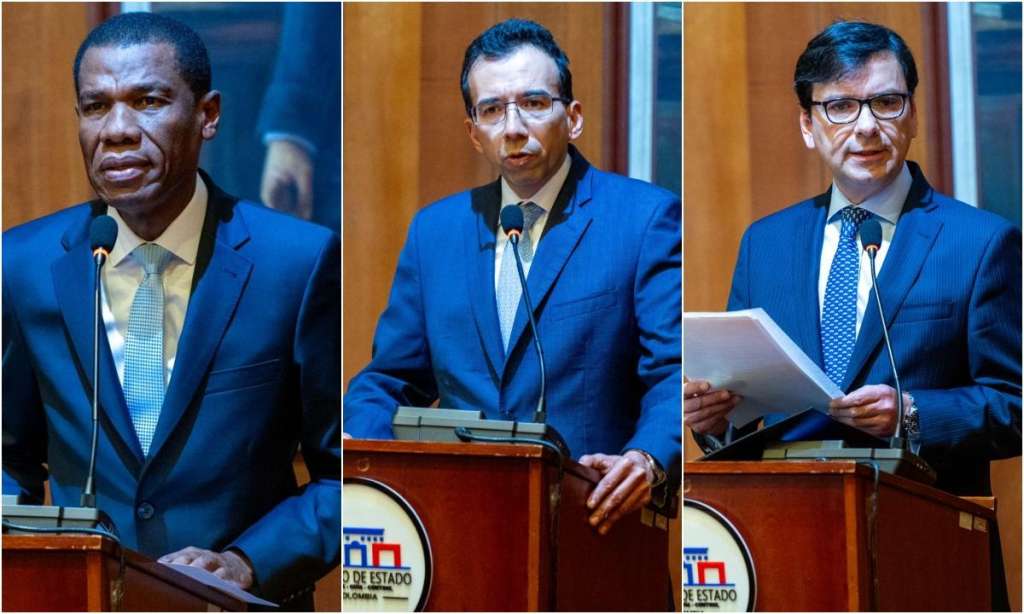 Los tres nuevos magistrados que llegan al Consejo de Estado son Jorge Edison Portocarrero Banguero, William Barrera y Germán Eduardo Osorio.