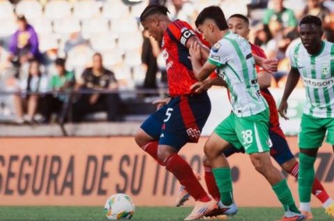 Nacional y Medellín no se sacaron diferencias en la ida de la final de la Copa BetPlay