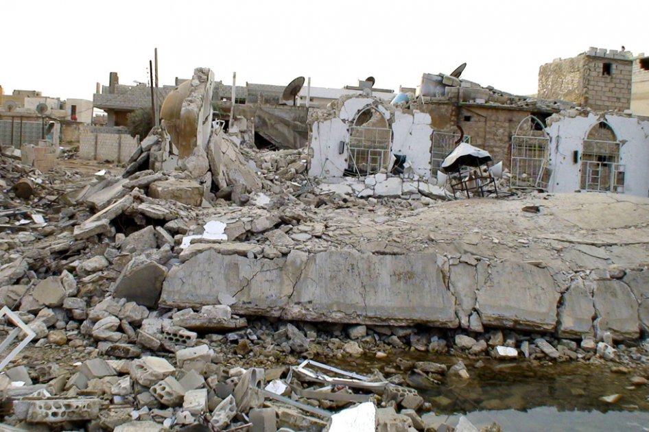 La localidad de Taftanaz, al noroeste de Siria, cerca de la histórica Alepo, se ha convertido en una "ciudad fantasma" al estar casi completamente destruida por los bombardeos del régimen de Bachar al Asad. / EFE