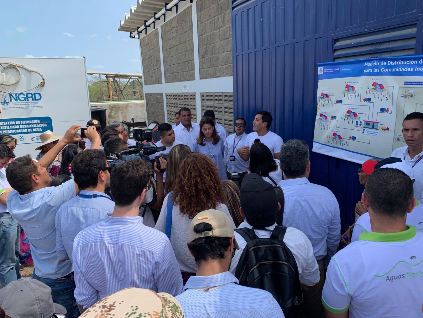 Inauguración de la Guajira Azul por parte del Gobierno Nacional, 20 de febrero de 2019.