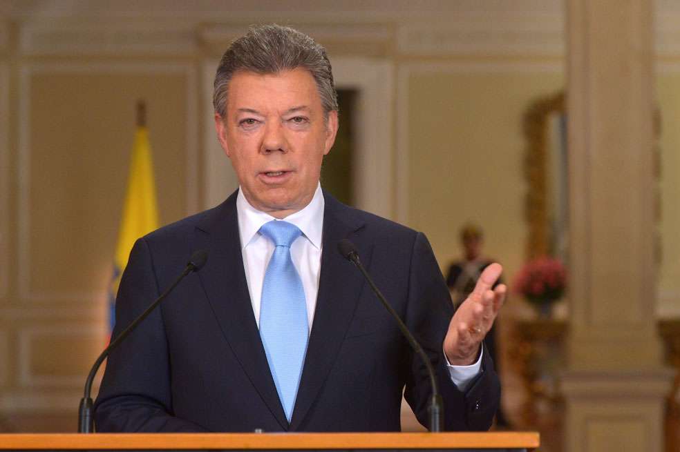En   alocución del 20 de noviembre, Juan Manuel Santos anunció su intención de ir por la reelección en 2014. / Presidencia