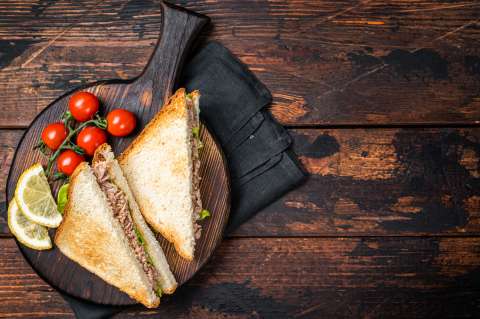 Receta: sándwich de papa y atún