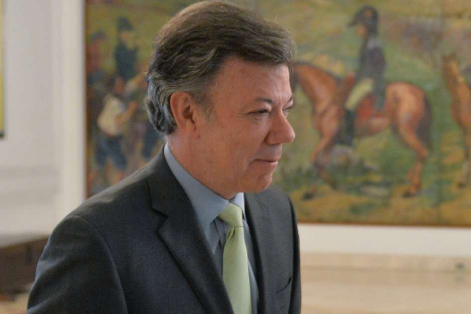 El presidente Juan Manuel Santos empezó el balance de sus 3 años de mandato.