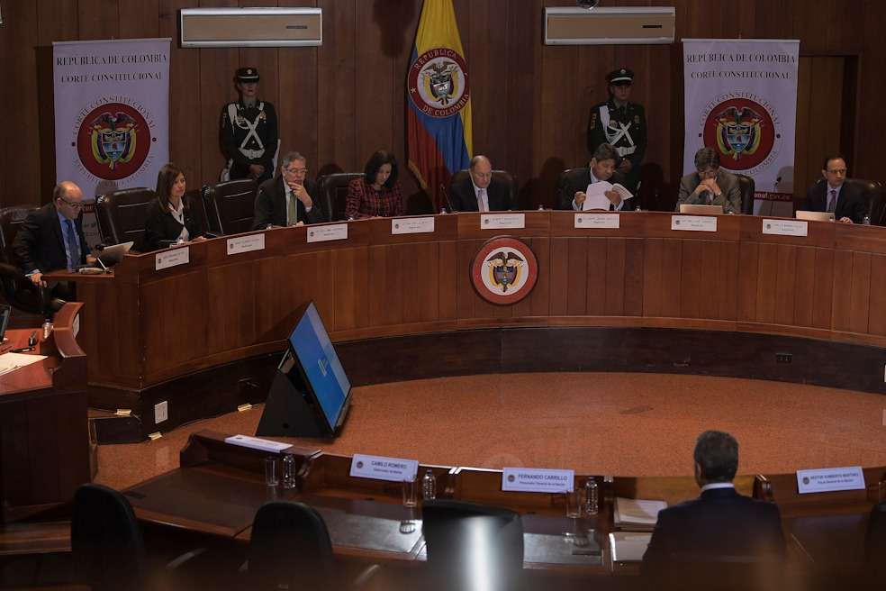 La Corte Constitucional podría debatir este miércoles en Sala Plena el auto que elaboró el magistrado Lizarazo sobre las objeciones presidenciales a la Ley Estatutaria de la JEP. / Mauricio Alvarado- El Espectador