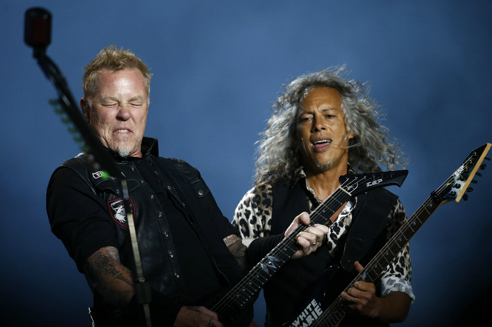 James Hetfield y Kirk Hammett, dos de los integrantes de la banda Metallica. / EFE