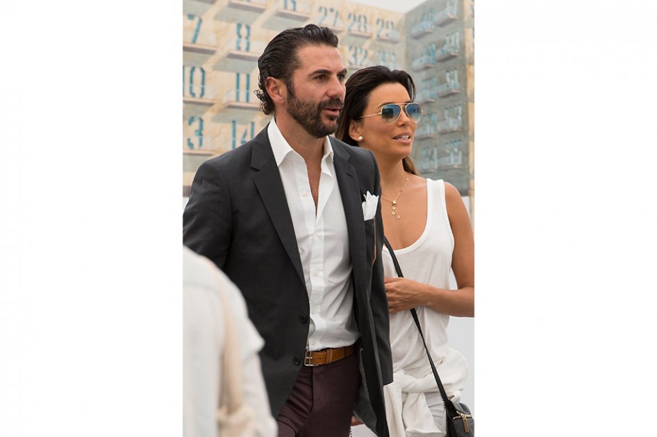 Eva Longoria y José Bastón. / Efe