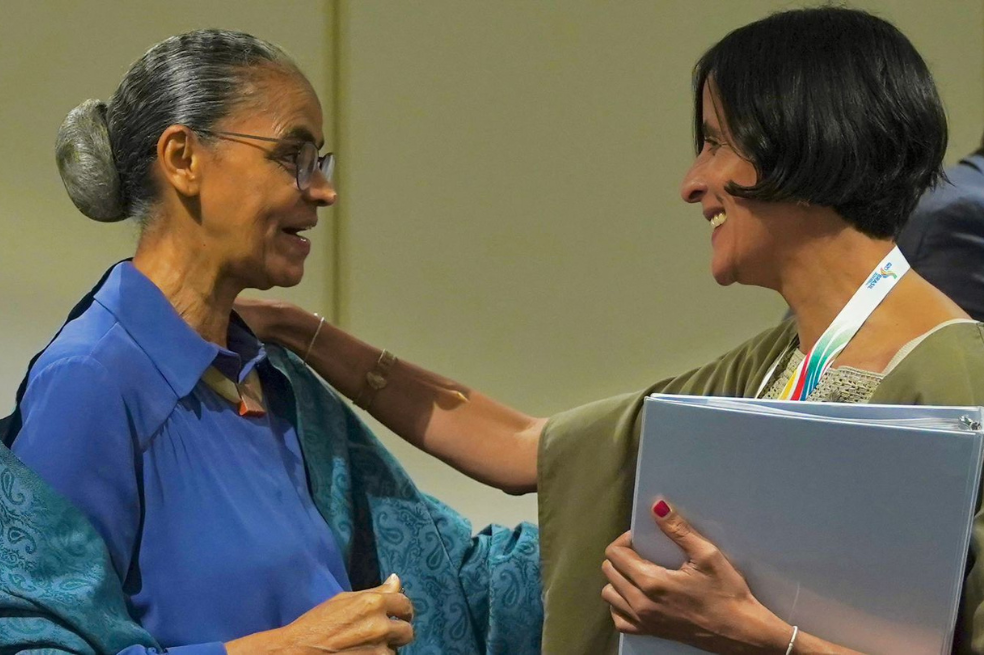 Ministras de Ambiente de Brasil y Colombia, Marina Silva y Susana Muhamad.