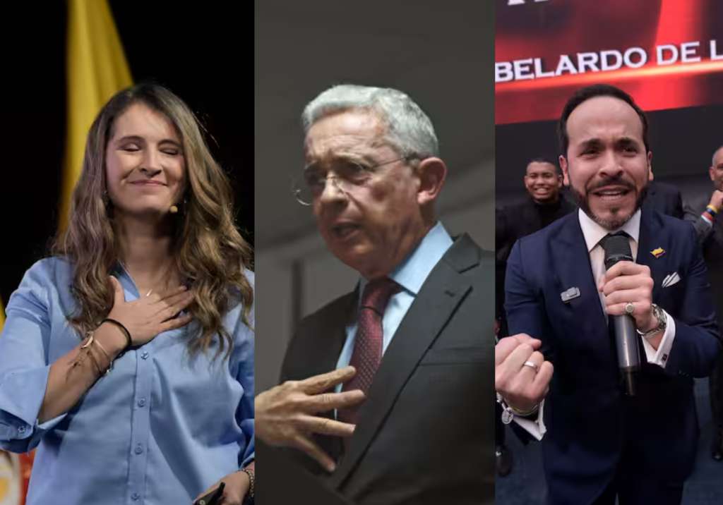 Paloma Valencia, Álvaro Uribe y Abelardo de la Espriella.