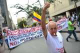Así fue la marcha de los comerciantes contra la Ley Anticontrabando en Bogotá