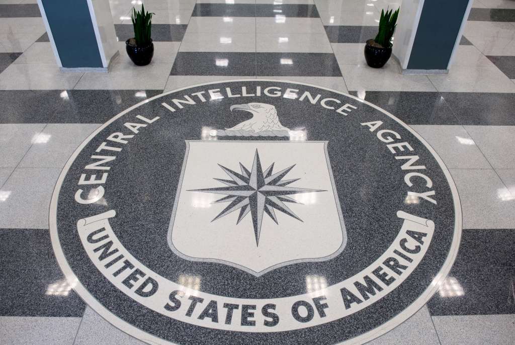 (FILES) The Central Intelligence Agency (CIA) seal is displayed in the lobby of CIA Headquarters in Langley, Virginia, on August 14, 2008.