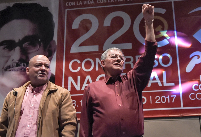 Carlos Antonio Lozada y Rodrigo Granda, miembros del partido de las Farc. / / AFP