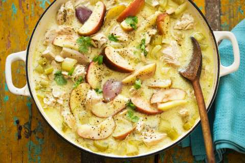 Receta para preparar pollo a la manzana