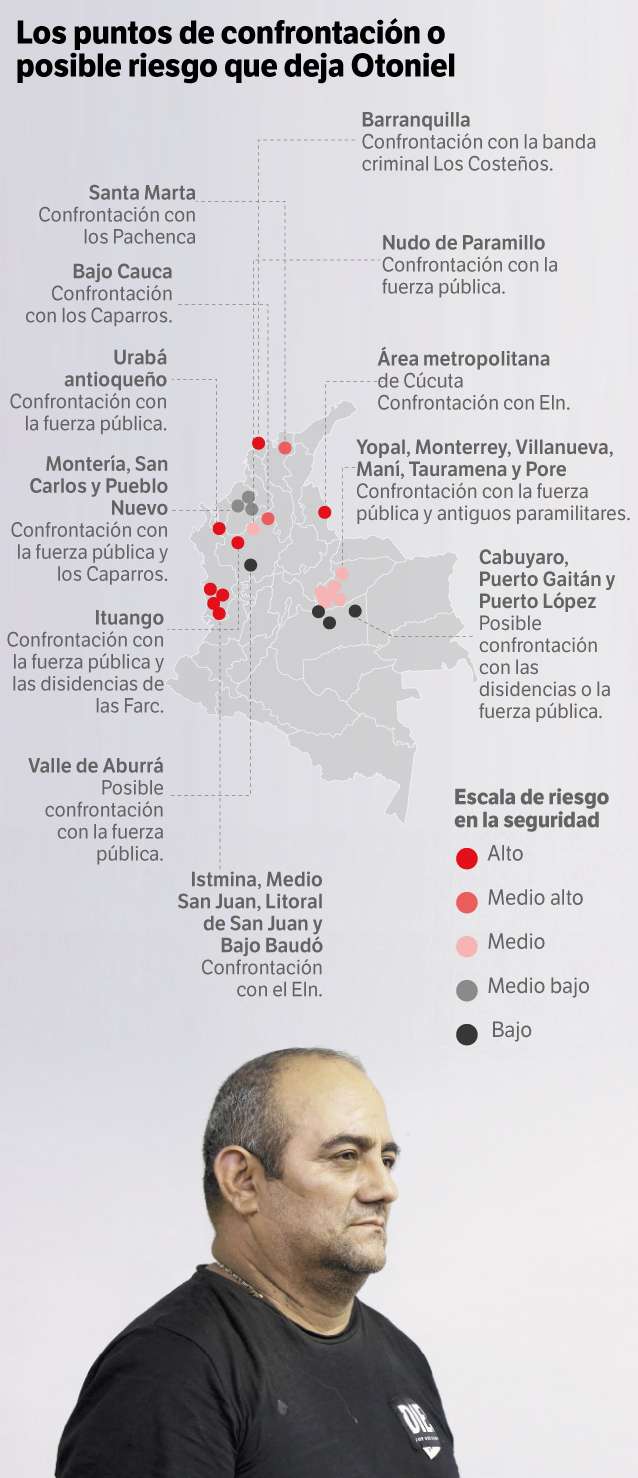 infografía Otoniel Clan