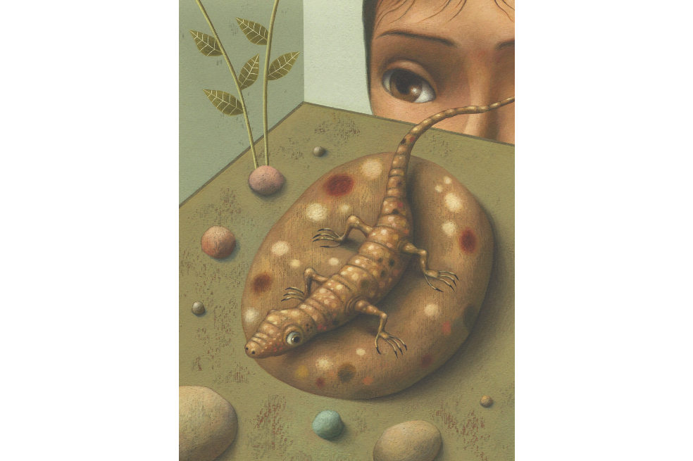 La lagartija es un espejo y es una puerta por la que la protagonista se asoma y encuentra los puntos que la anclan, los que validan su personalidad y le ayudan a entender su herencia. De esto trata el nuevo libro de Luisa Noguera Arrieta.