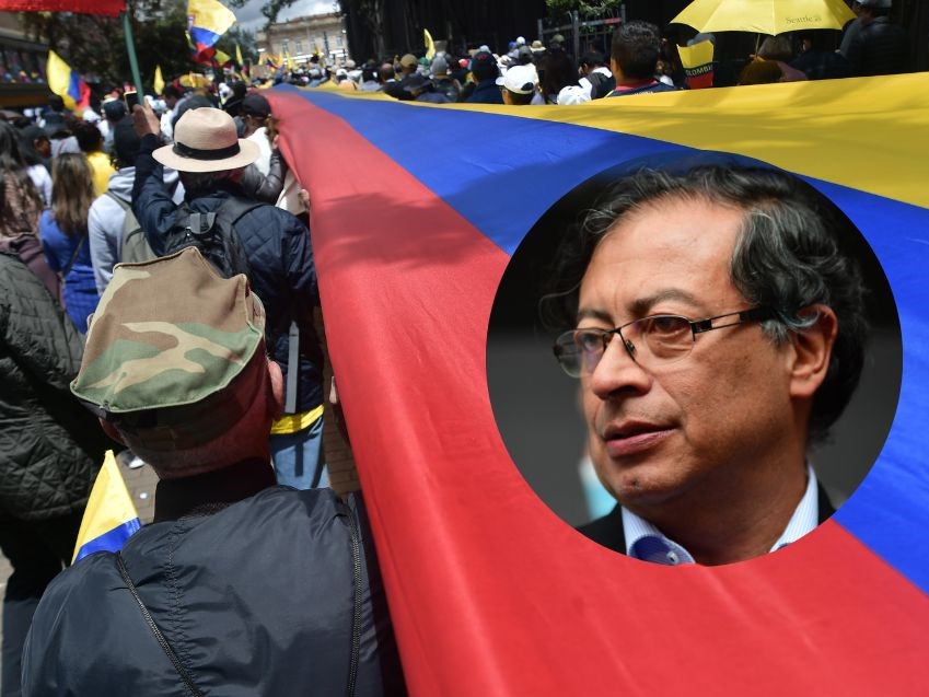 Presidente Petro habló sobre las marchas convocadas por la oposición.