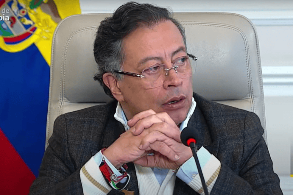 El presidente Gustavo Petro en consejo de ministros este 15 de julio.