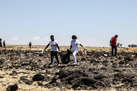 Mueren los 157 ocupantes de un avión comercial que se estrelló en Etiopía