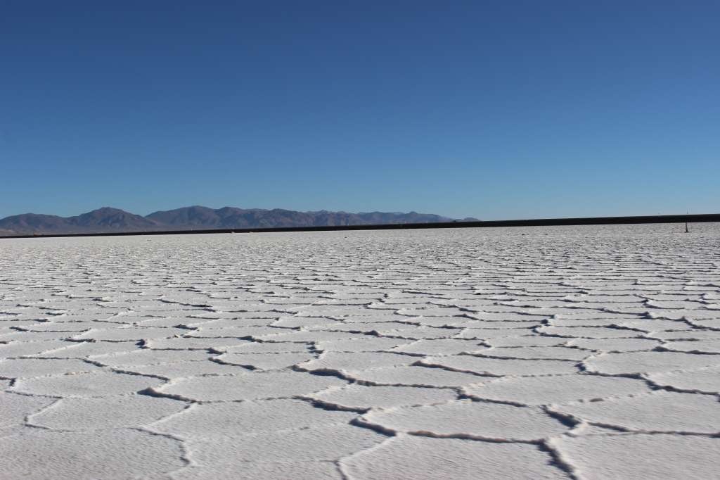 Vista en detalle del piso agrietado de Salinas Grandes, en Jujuy - Ramiro Barreiro.