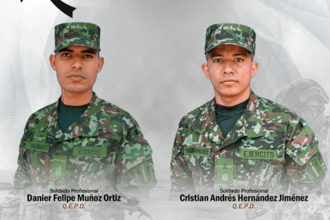 Ataque con dron del ELN dejó dos soldados muertos y cuatro heridos en sur de Bolívar