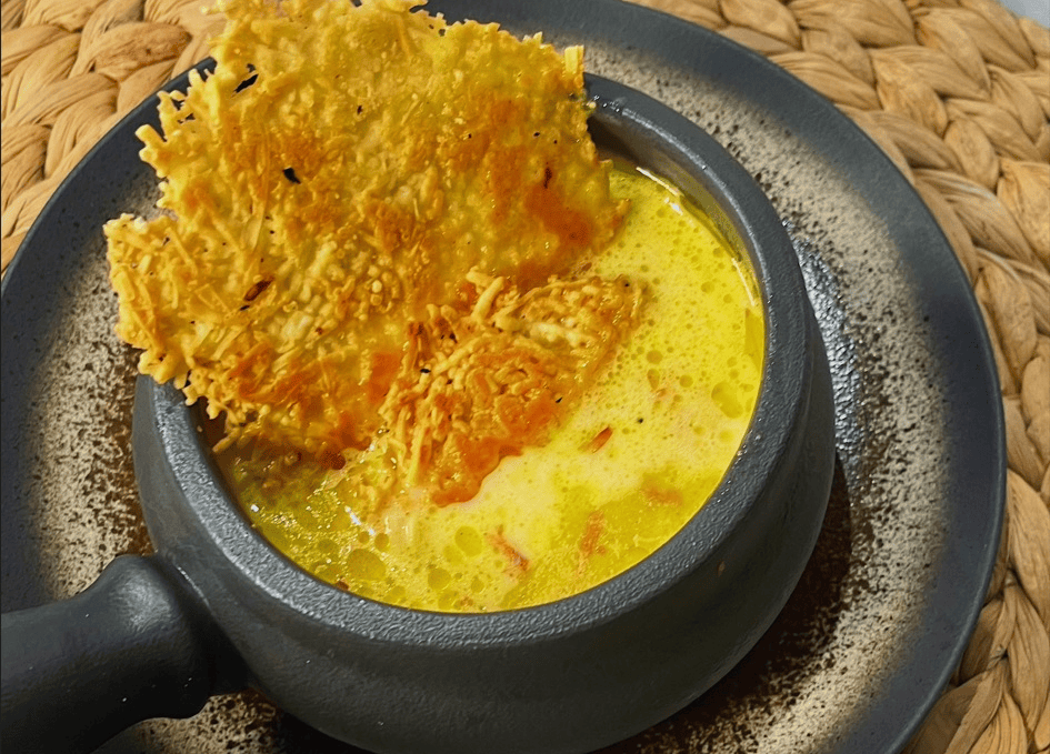 Crema de camarones