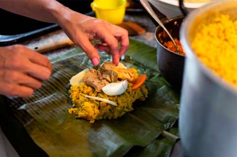 Cómo preparar un tamal tolimense tradicional