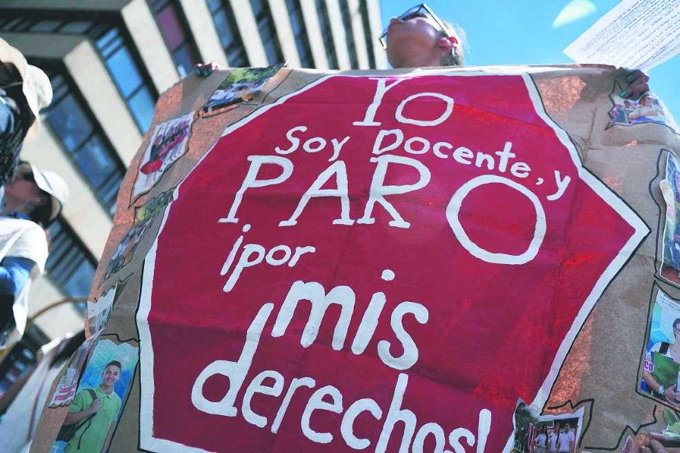 La mala atención de la salud siempre ha sido uno de los reclamos de los maestros. Esa queja ha motivado varios paros. / / Mauricio Alvarado
