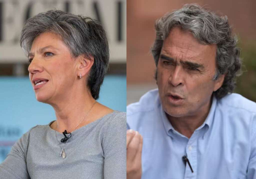 Candidatos Claudia López y Sergio Fajardo.